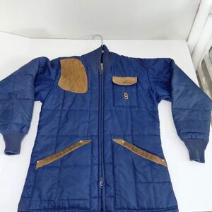 Vintage 70s Bob Allen Shooting Hunting Jacket Men Medium Brown Quilted USA Made